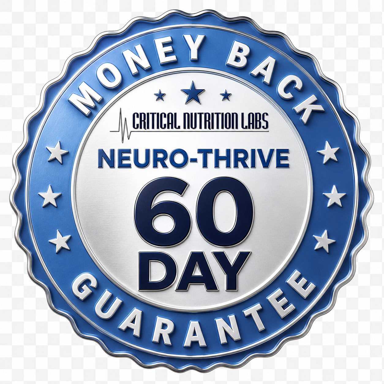 Neurothrive 60-day money-back guarantee badge